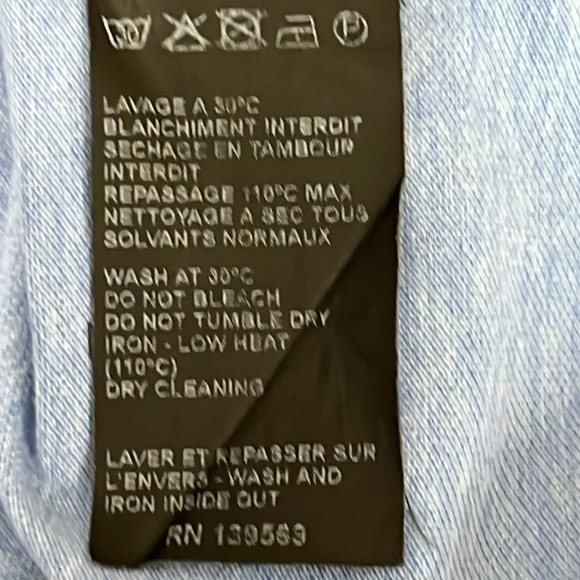 The Kooples Sport Classic Cotton Polo with Officer Collar Light Blue - Size XL - Picture 9 of 9